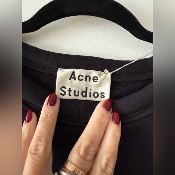 ACNE STUDIOS Sweatshirt Ice Cube Cherry Flame Size M Rare From Diner Collection - Picture 4 of 11